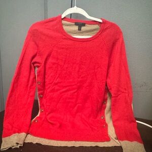 J. Crew Vibrant Red Knit Top